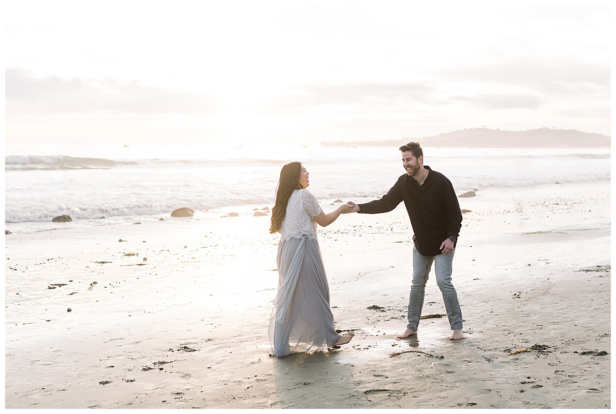 Butterfly Beach Engagement Session in Montecito, Ca