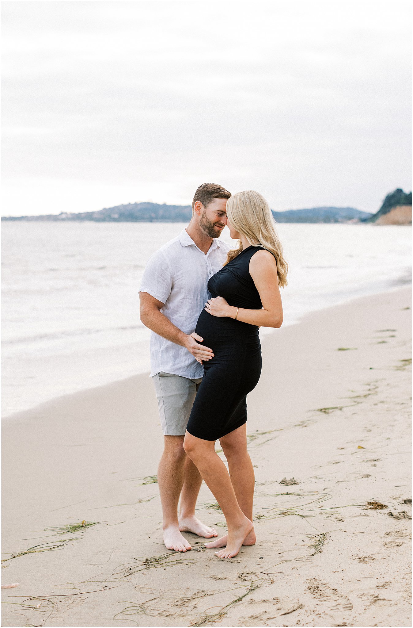 Maternity Session Butterfly Beach in Montecito, Ca
