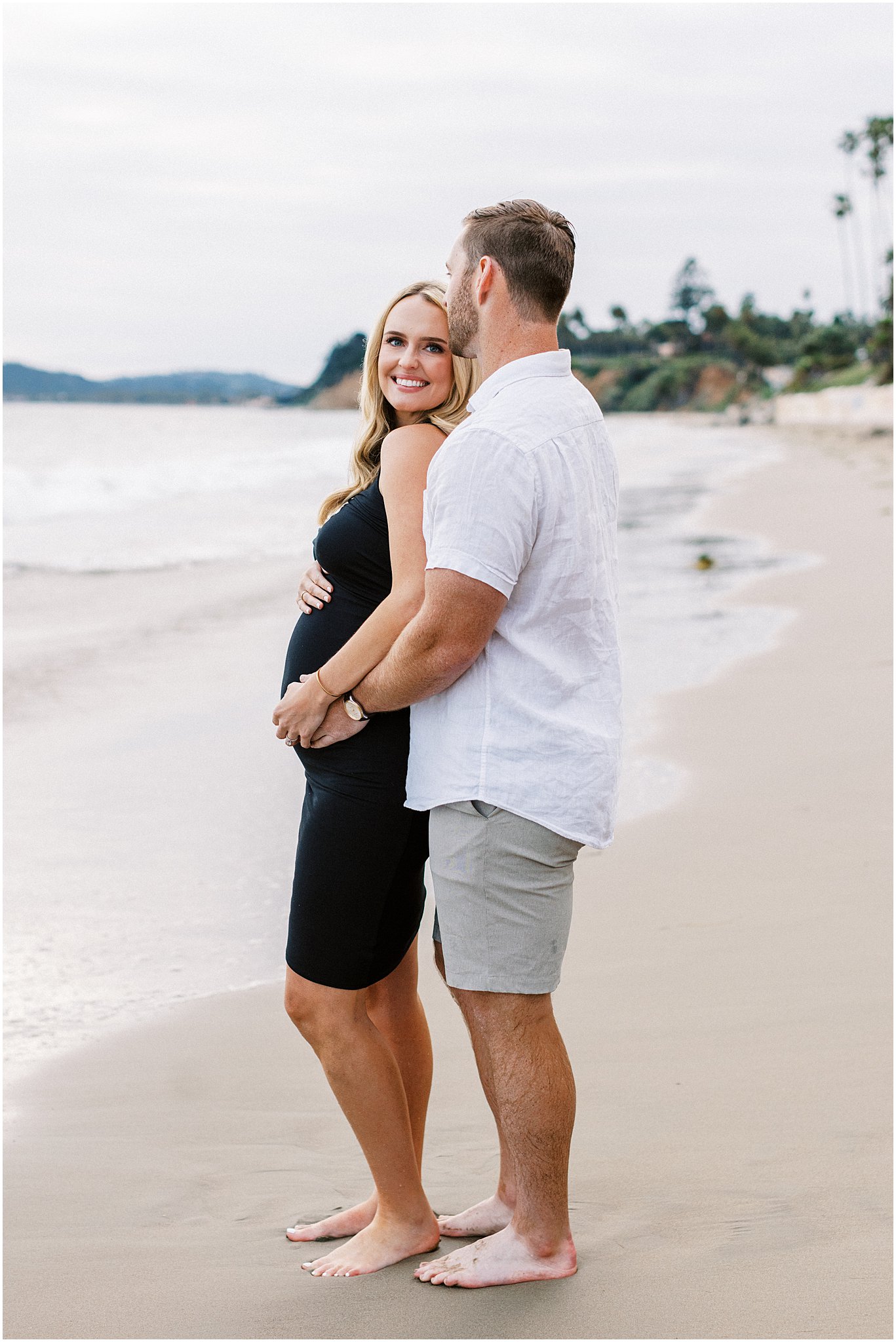 Maternity Session Butterfly Beach in Montecito, Ca