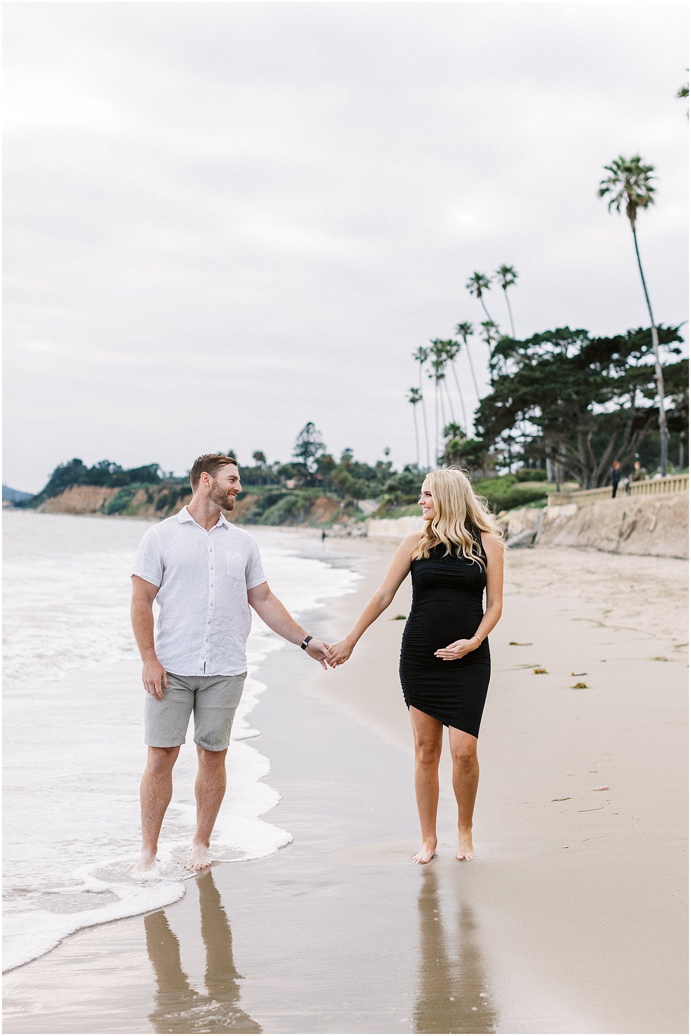Maternity Session Butterfly Beach in Montecito, Ca