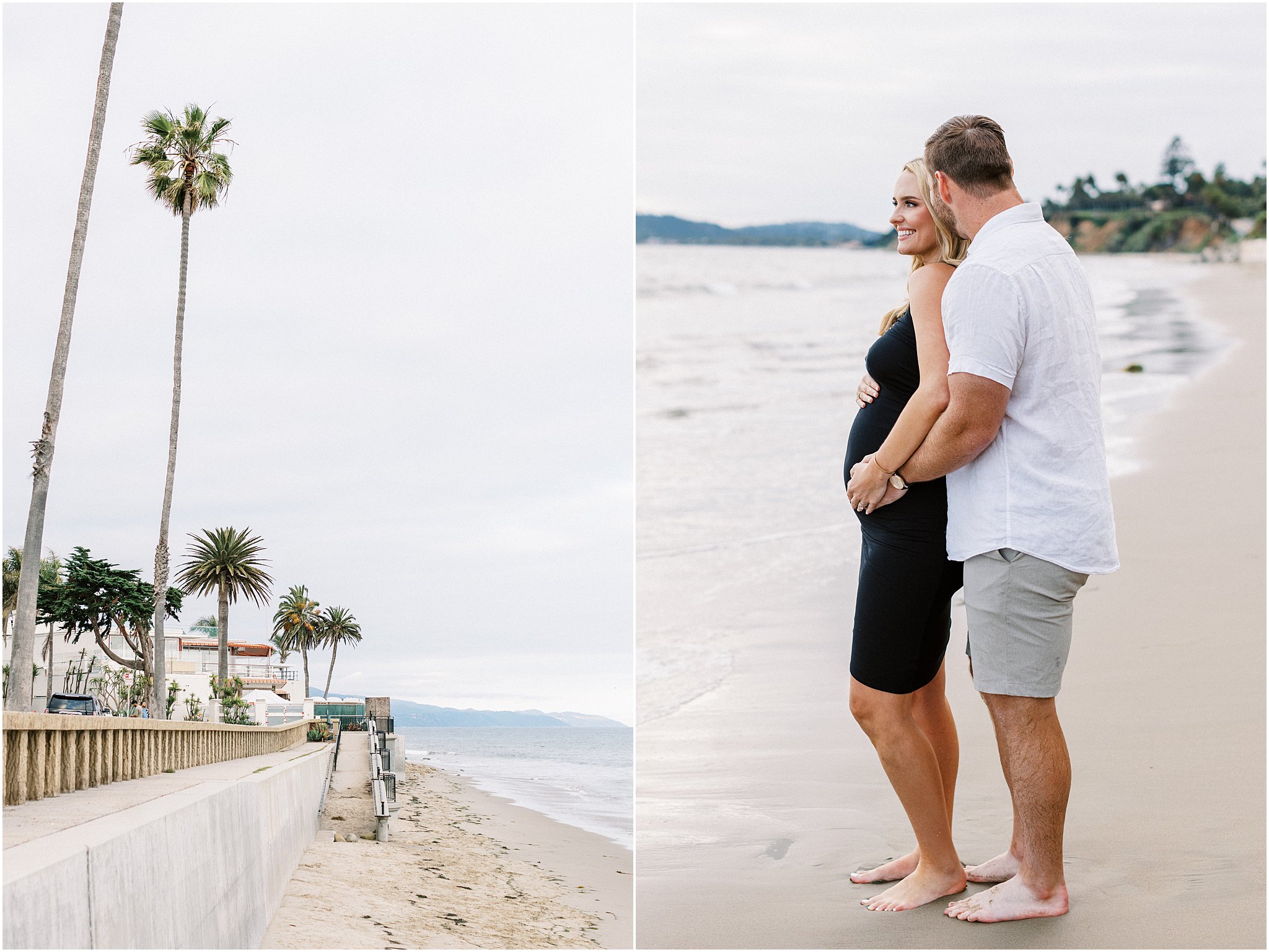 Maternity Session Butterfly Beach in Montecito, Ca