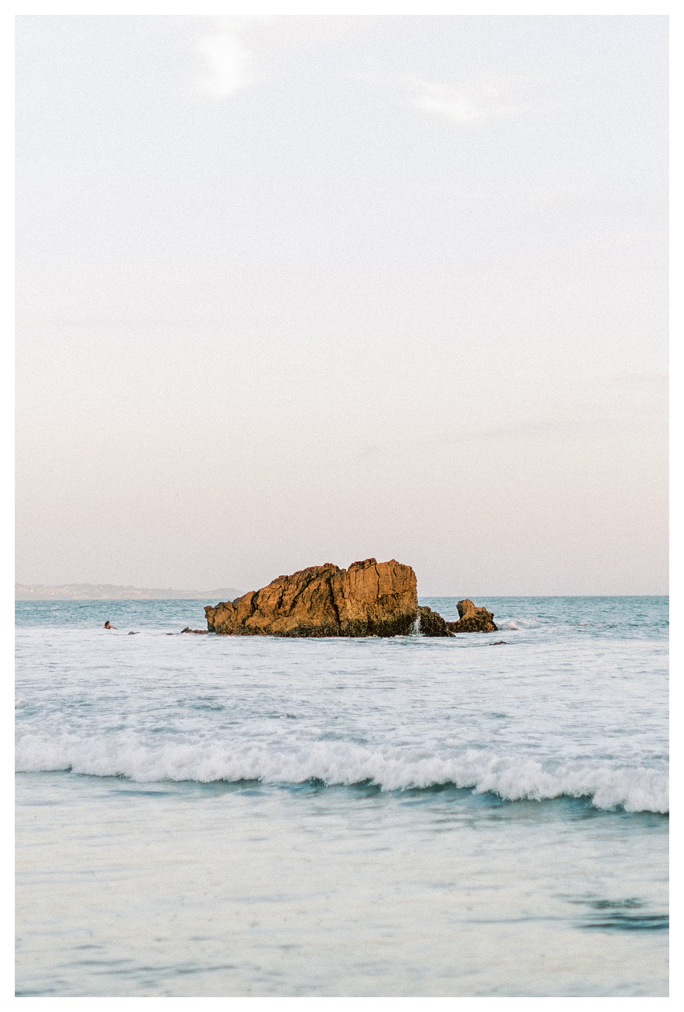 The view of the pacific ocean in Malibu, Ca.