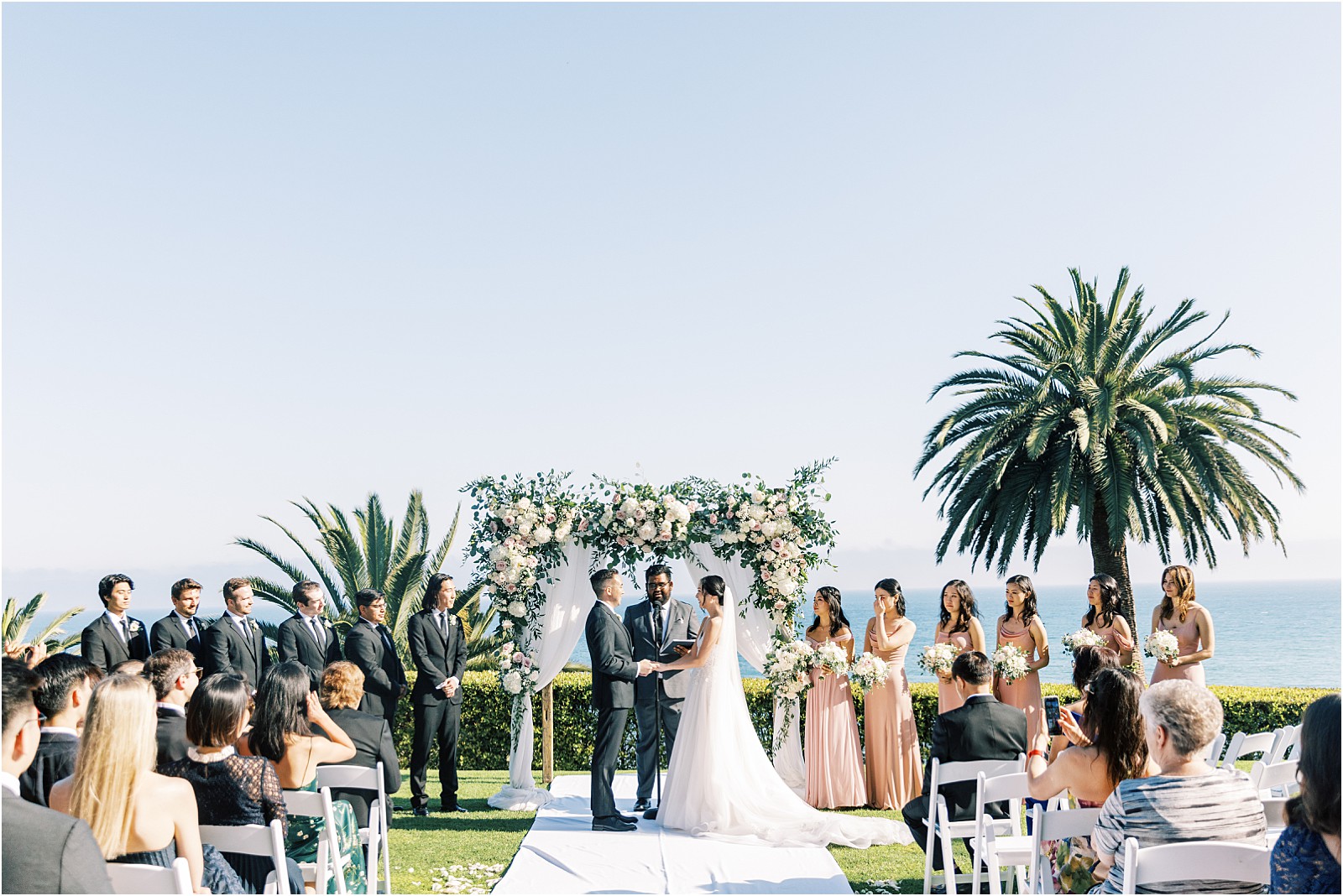 Wedding at Bel Air Bay Club in Pacific Palisades, Ca.