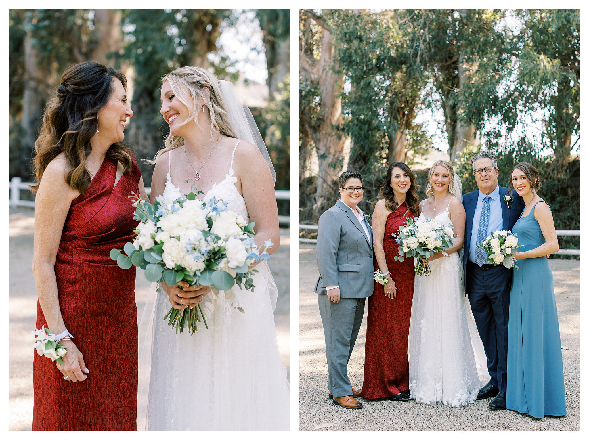 The bride and her family in Moorpark, Ca.