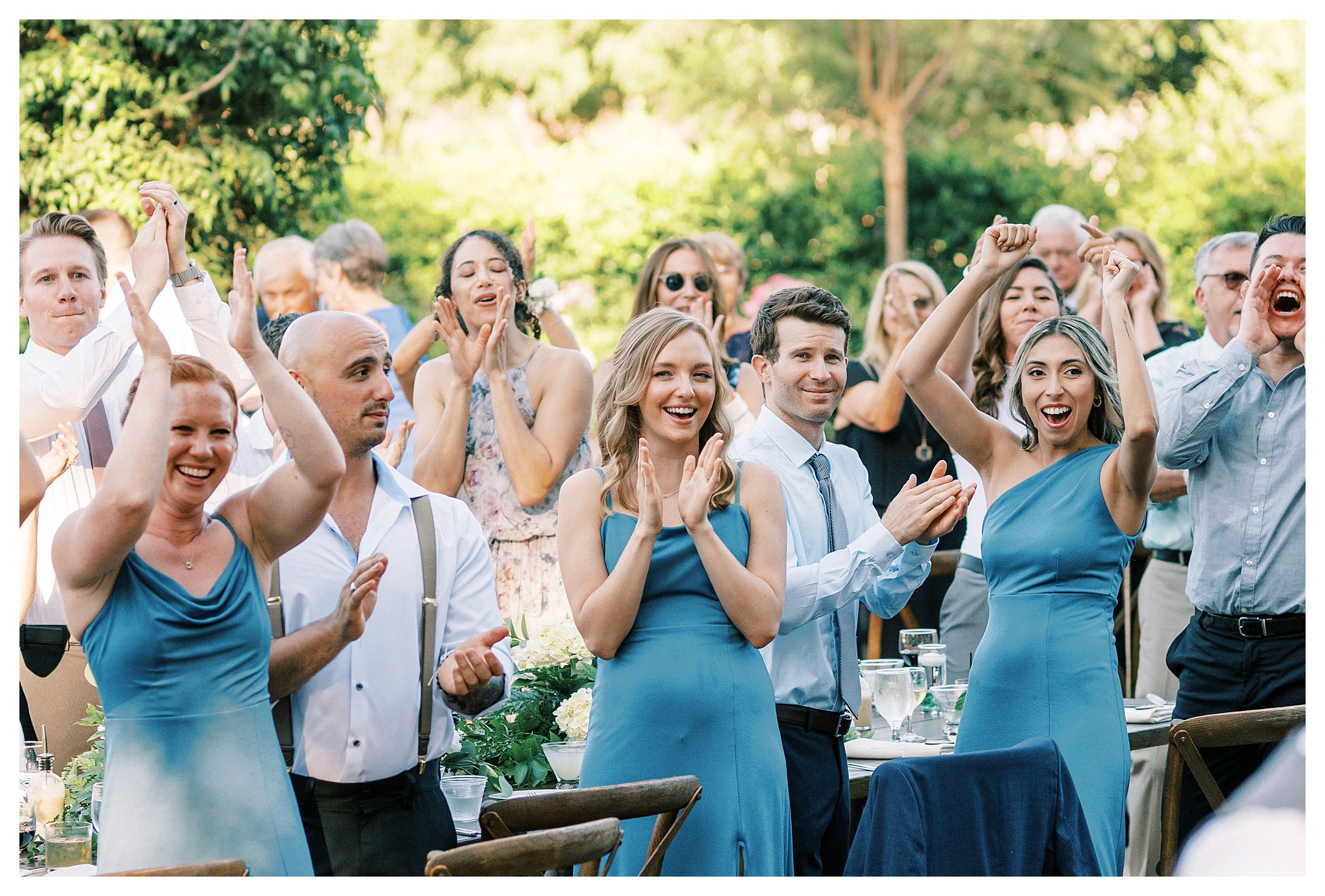 Guest reactions to the first dance at wedding in Moorpark, Ca.