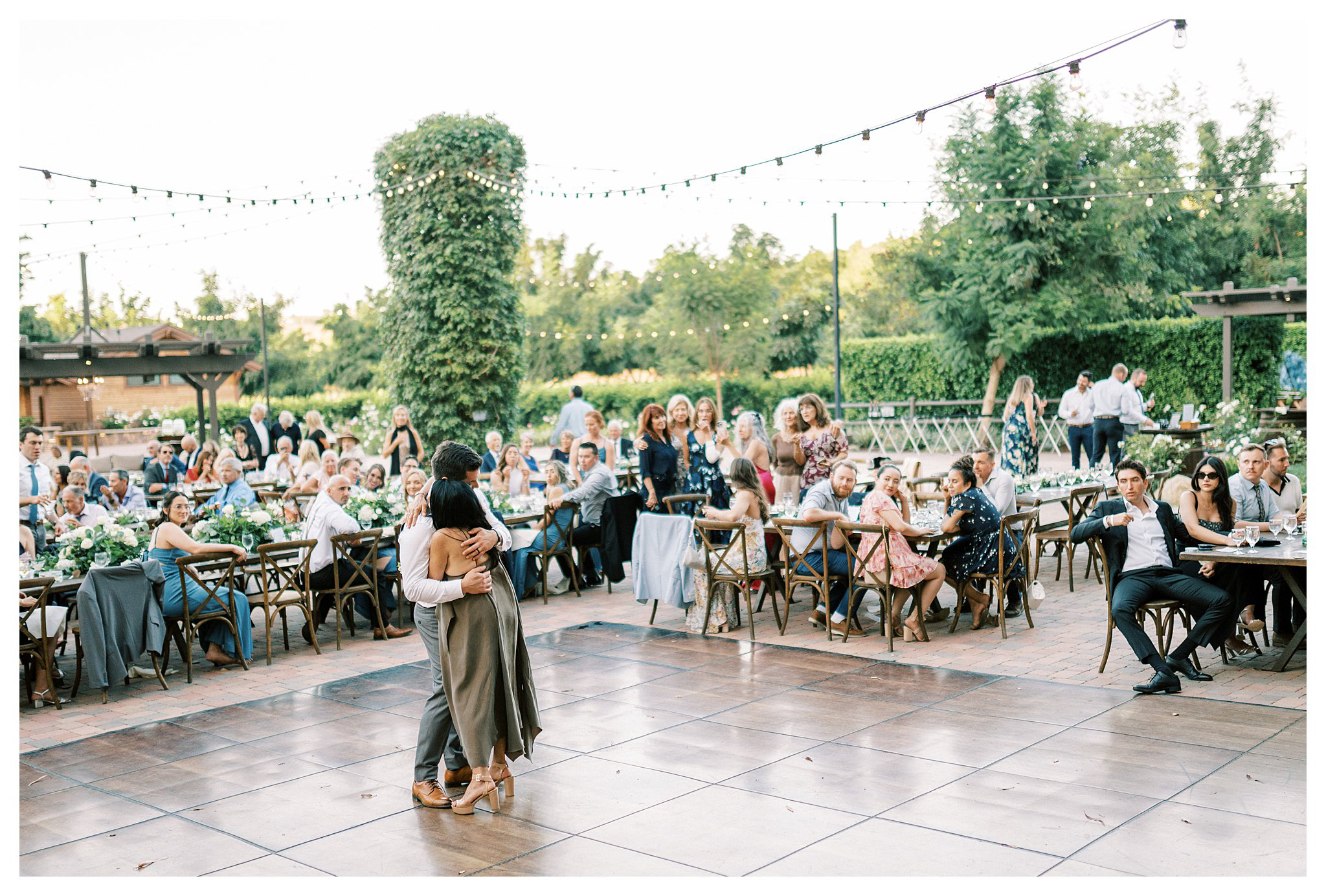 The groom dancing with his mom during the parent dance in Moorpark, Ca.