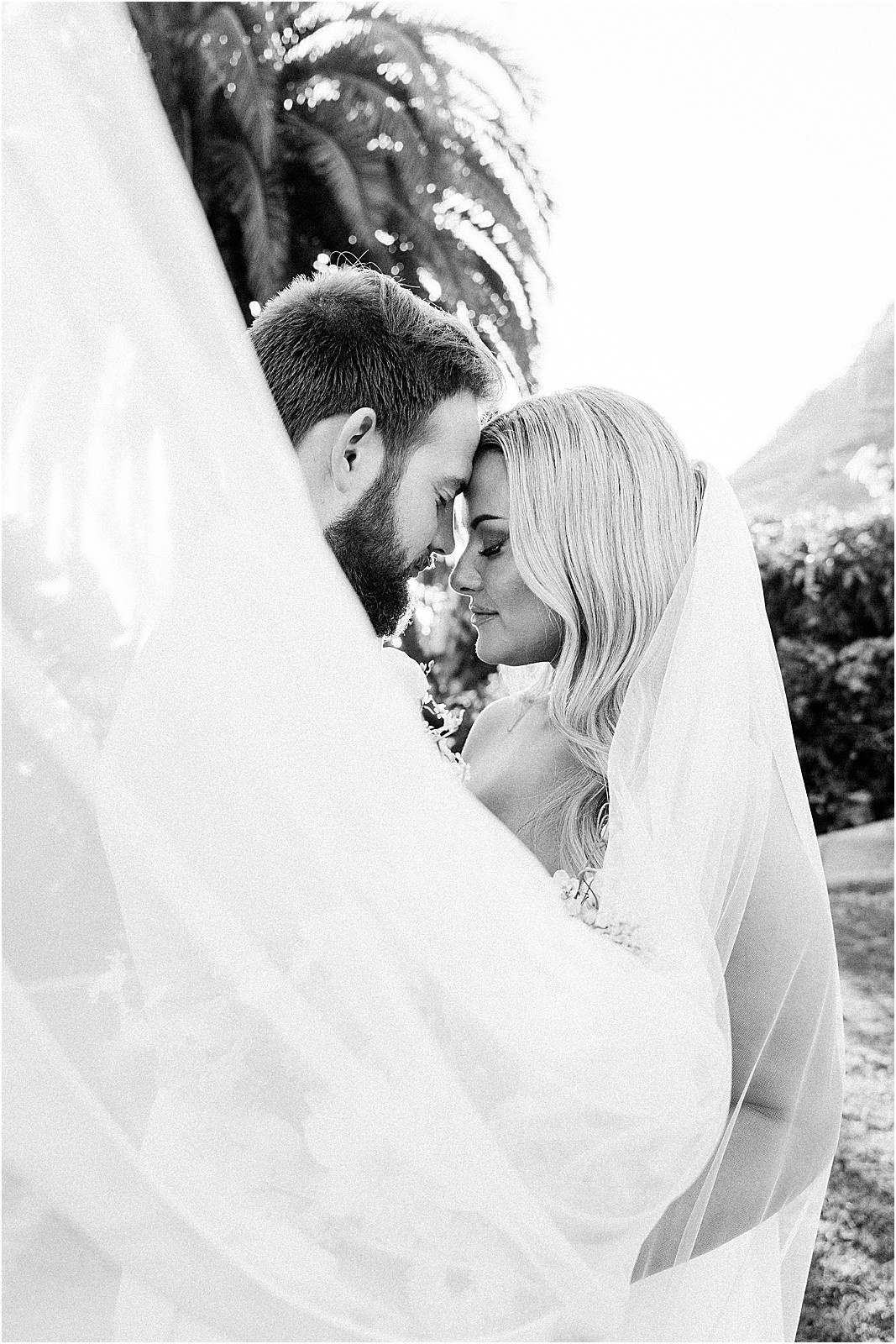 couple embracing close during sunset photos